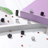 6 Pairs Magnetic Stud Earrings CZ Magnet Non-Piercing Clip Round Steel JKC