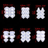 Heart Shape Earrings Resin Mold DIY Jewelry Making Tools