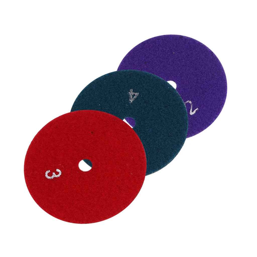 6 Pcs 100 Mm Diamond Polishing Pads for Granite Marble