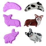 6 Pcs Dog Hair Clip Crystal Epoxy Resin Mold Silicone Mould DIY Crafts Jewelry