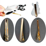 6 Pcs Dog Hair Clip Crystal Epoxy Resin Mold Silicone Mould DIY Crafts Jewelry