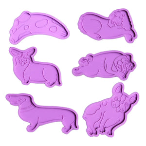 6 Pcs Dog Hair Clip Crystal Epoxy Resin Mold Silicone Mould DIY Crafts Jewelry