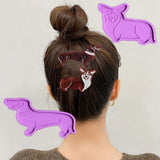 6 Pcs Dog Hair Clip Crystal Epoxy Resin Mold Silicone Mould DIY Crafts Jewelry
