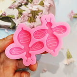6 Pcs Insect Earrings Mirror Silicone Mold