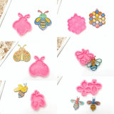 6 Pcs Insect Earrings Mirror Silicone Mold