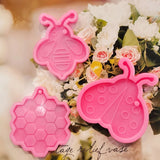 6 Pcs Insect Earrings Mirror Silicone Mold