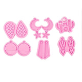 6 Pcs Earrings Resin Mold DIY Craft Silicone Mould