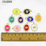 6 Pcs Enamel Eyes Jewelry Pendant Mix for Making 52001