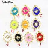 6 Pcs Enamel Eyes Jewelry Pendant Mix for Making 52001