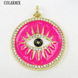 6 Pcs Enamel Eyes Pendant Jewelry Making Eyes Pendant