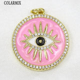 6 Pcs Enamel Eyes Pendant Jewelry Making Eyes Pendant