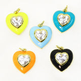 6 Pcs Enamel Pendant Jewelry Accessories Necklace Making