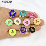 Enamel Round Eyes Pendant Jewelry Making Accessory