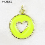 Enamel Round Eyes Pendant Jewelry Making Accessory