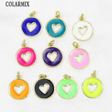 Enamel Round Eyes Pendant Jewelry Making Accessory