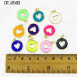 Enamel Round Eyes Pendant Jewelry Making Accessory