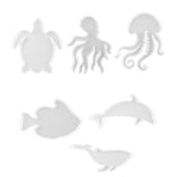 6 Pcs Sea Animal Epoxy Moulds - Resin Casting Silicone Moulds