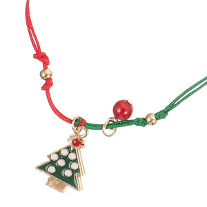 6 Pcs Christmas Bracelet Miss Charms Polyester Wrist Chain Luminous Accessories