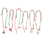 6 Pcs Christmas Bracelet Wristbands Friendship Jewelry