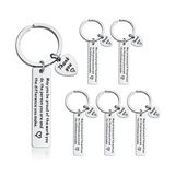 6 Pcs Appreciation Keychain Make a Difference Inspirational Coworker Leaving
