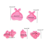 6 Pcs Insect Pattern Keychain Molds for Resin Casting