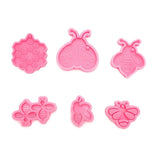 6 Pcs Insect Pattern Keychain Molds for Resin Casting