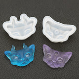 6 Pcs Animal Necklace DIY Silicone Molds Earth Tones Cat Molds