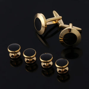 6 Pcs Men's Tuxedo Cufflinks Set Formal Shirt Studs