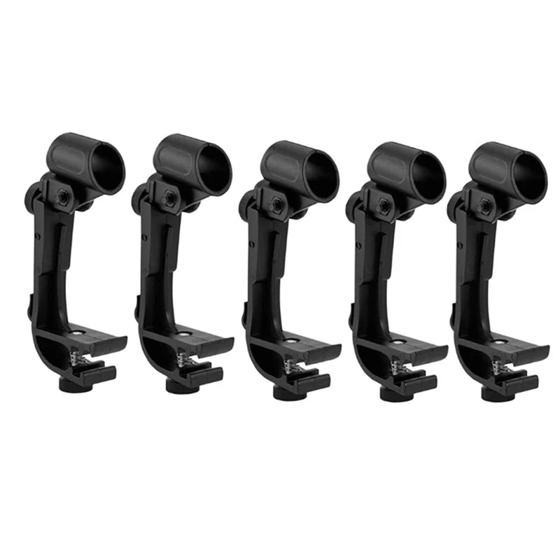6 Pcs Drum Microphone Clip Set Shockproof Stand Accessories