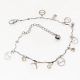 6 Pcs Mixed Summer Beach Anklet Bracelet Flower Bell Barefoot Leg Chain
