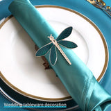 6 Pcs Napkin Ring for Wedding, Dining Table, Party, Christmas, Thanksgiving