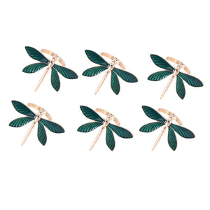 6 Pcs Napkin Ring for Wedding, Dining Table, Party, Christmas, Thanksgiving