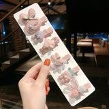 6 Pcs/Set Pink Cartoon Girls Hairpin Hairgrip