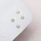 6 Pcs Cubic Zircon Piercing Stud Earrings Set for Women