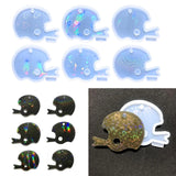 6 Pcs Silicone Baseball Molds Shadow Pendant DIY Jewelry Epoxy Crafting