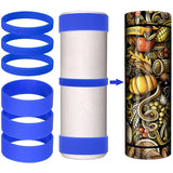 6 Pcs Silicone Bands for Sublimation Tumbler DIY Crafts