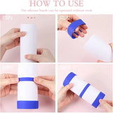 6 Pcs Silicone Bands for Sublimation Tumbler DIY Crafts