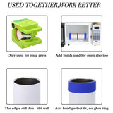 6 Pcs Silicone Bands for Sublimation Tumbler DIY Crafts