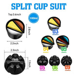 6 Pcs Split Cup Flower Pour Cup Paint Mixing Cup for DIY Painting Resin Pouring