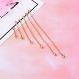 6 Pcs Stainless Chain Necklace Extension Chain with Lobster Clasp 3.5 Inch