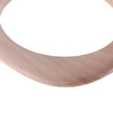 6 Pcs Square Unfinished Wood Bangle Bracelets DIY Set