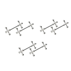 6 Pcs Zinc Alloy Chopsticks Rest Spoons Holder Rack Stand