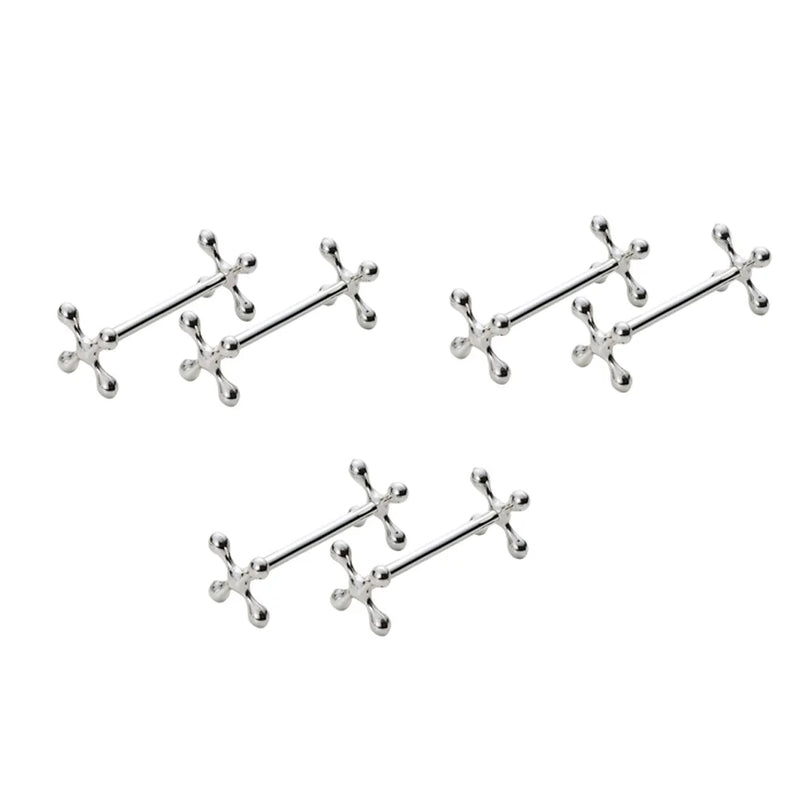 6 Pcs Zinc Alloy Chopsticks Rest Spoons Holder Rack Stand