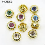 6 Pcs Zircon Eyes Pendant Charms for Necklace Making