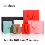 6 Pcs Gift Bag with Handles Craft Paper Jewelry Birthday Party Supply
