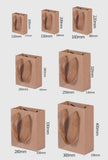 6 Pcs/lot Craft Paper Gift Bags with Handles for Party Decoration