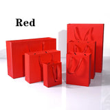 6 Pcs/lot Craft Paper Gift Bags with Handles for Party Decoration