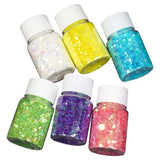 6 Pcs Glitter Epoxy Filler DIY Tool Resin Mold Accessories