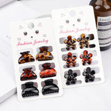 6 Pcs Small Hair Claw Clips Women Girls Plastic Hair Crab Claw Barrettes