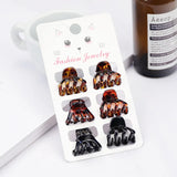 6 Pcs Small Hair Claw Clips Women Girls Plastic Hair Crab Claw Barrettes